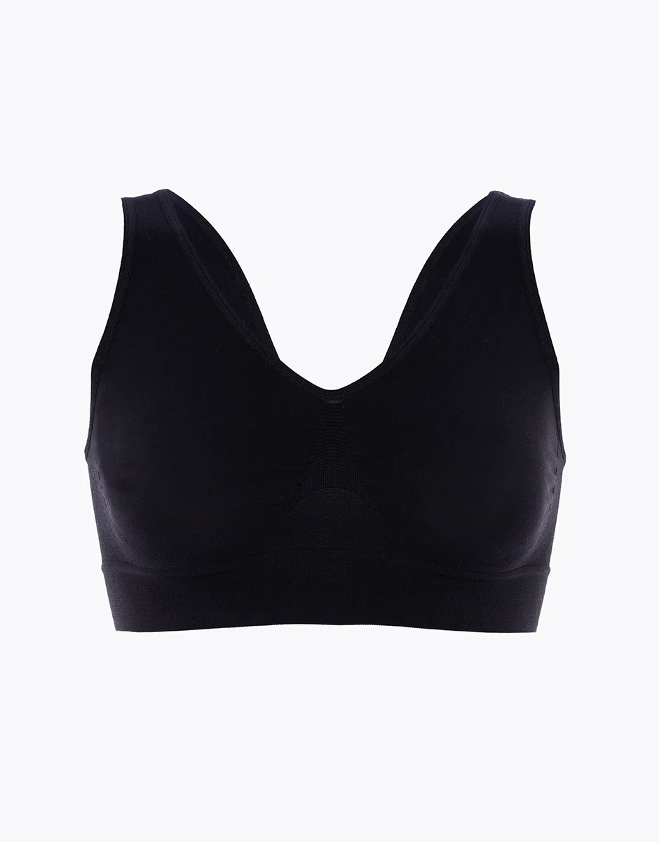 Active Comfort low-impact yoga brassiére bra in Tuexdo Black - Image 3