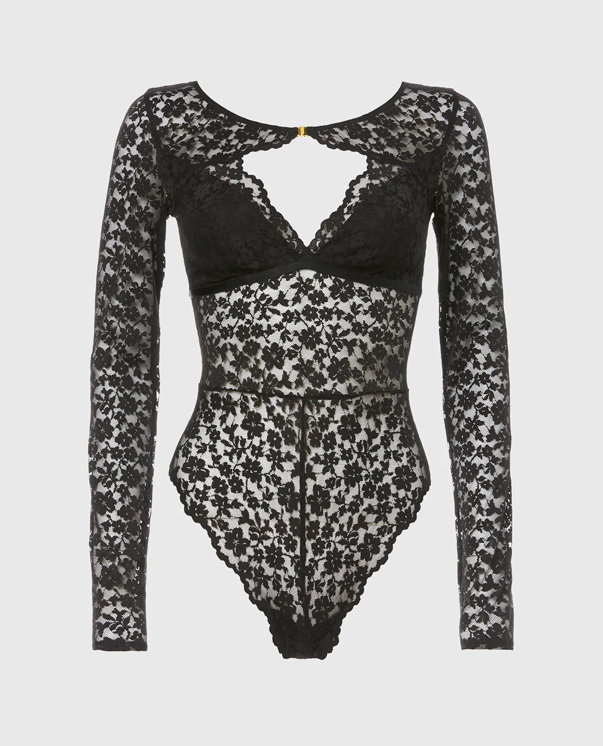 After Hours Longsleeve Bodysuit in Tuxedo Black - Image 4