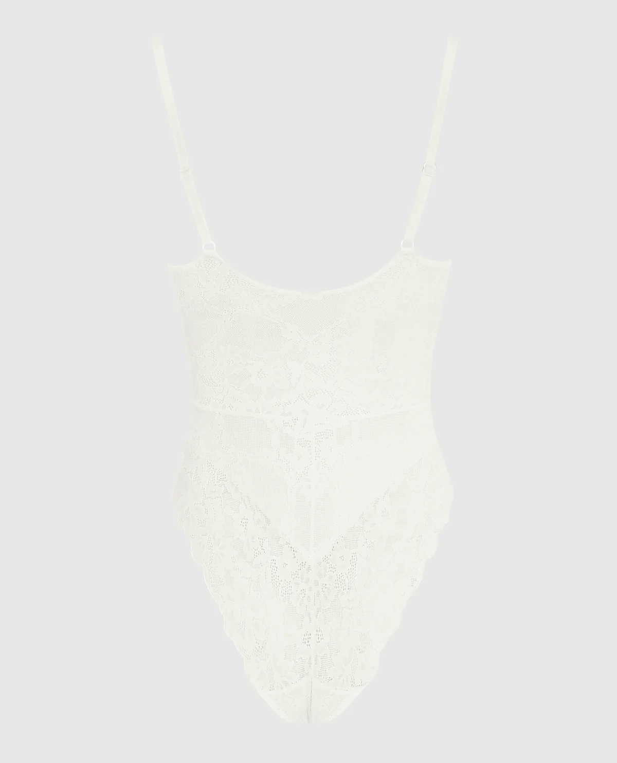 Allover Lace Shaping Bodysuit in Ivory - Image 5