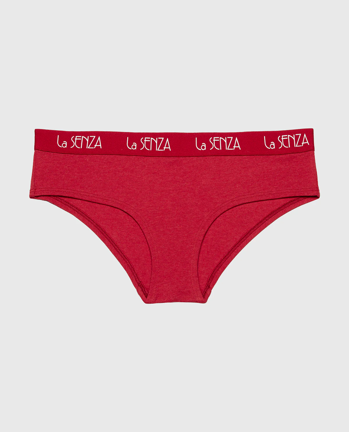 Art Deco Logo Hipster Panty in Crimson Heather - Image 4
