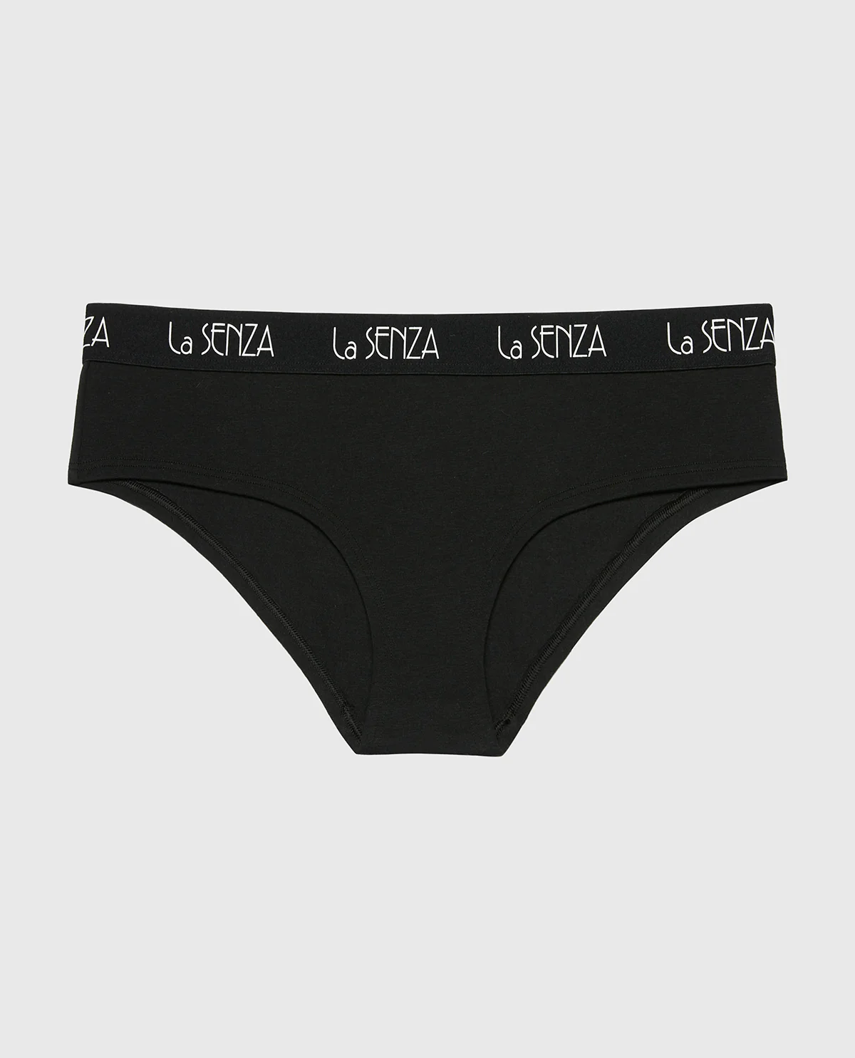 Art Deco Logo Hipster Panty in Tuxedo Black - Image 4