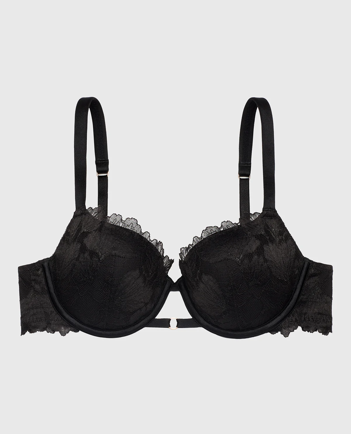 Balconette Bra in Tuxedo Black - Image 4