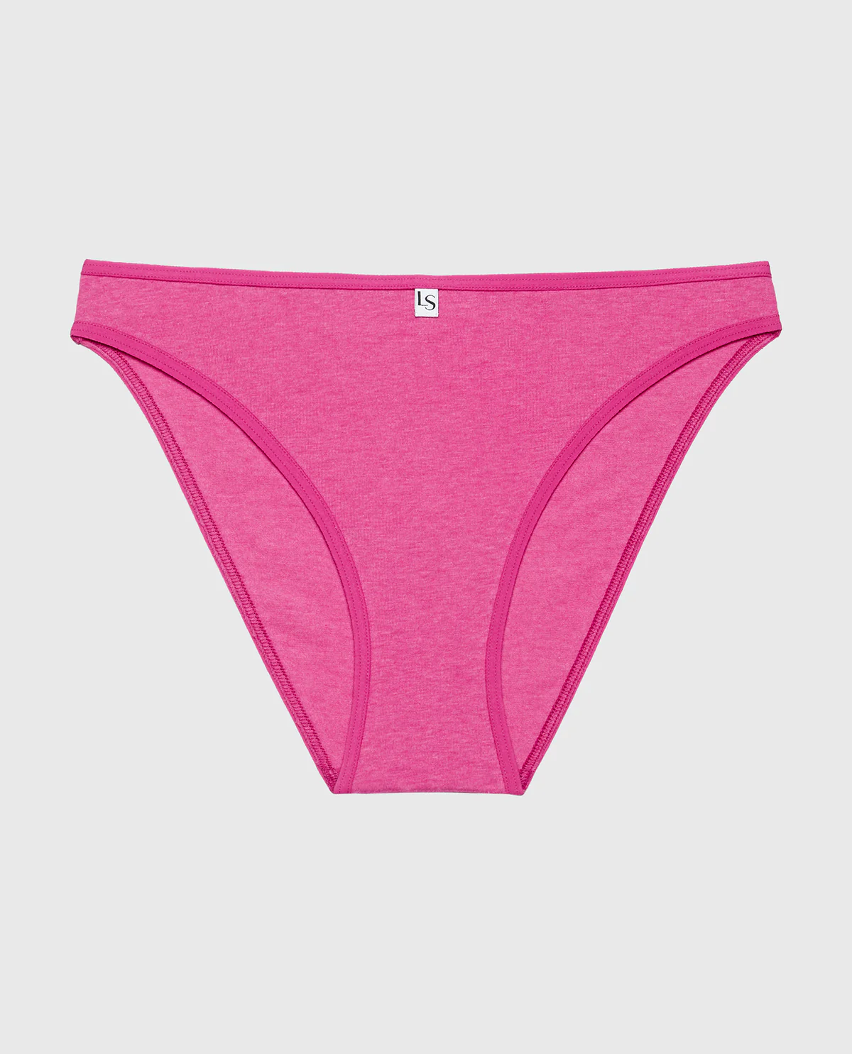 Bikini Panty in Fuchsia Red Heather - Image 4