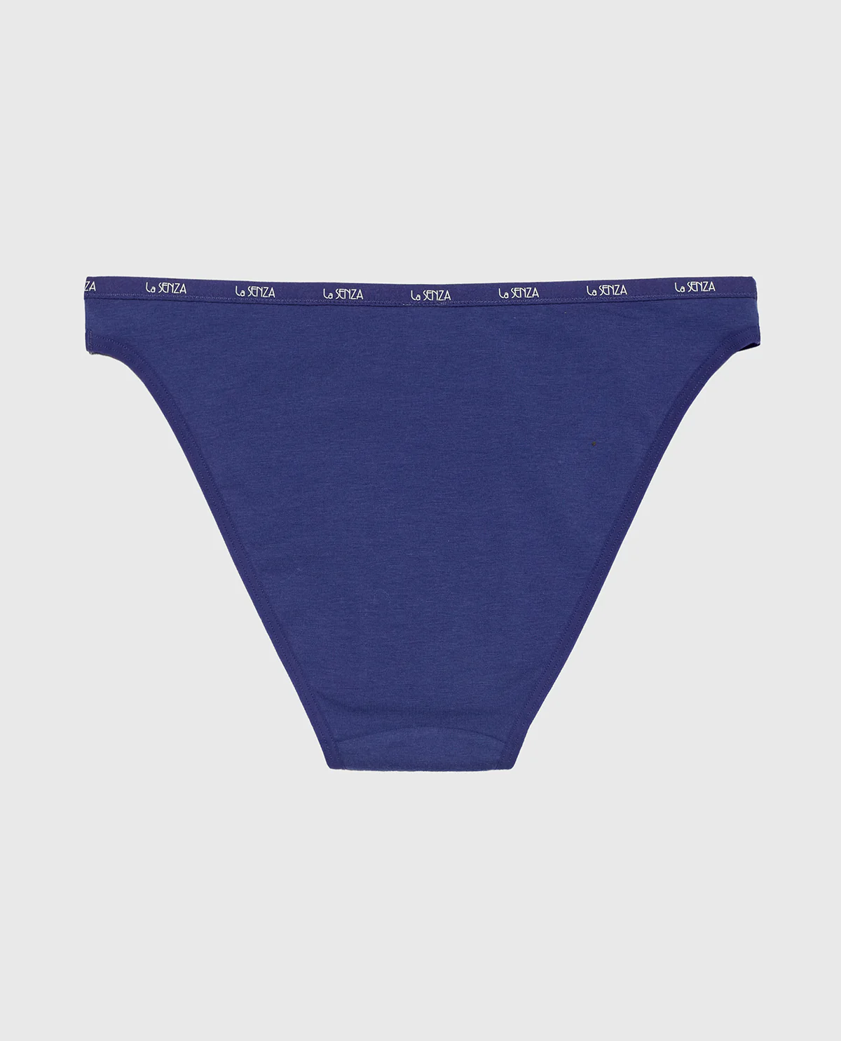 Bikini Panty with Logo Trim in Dusk Blue - Image 5