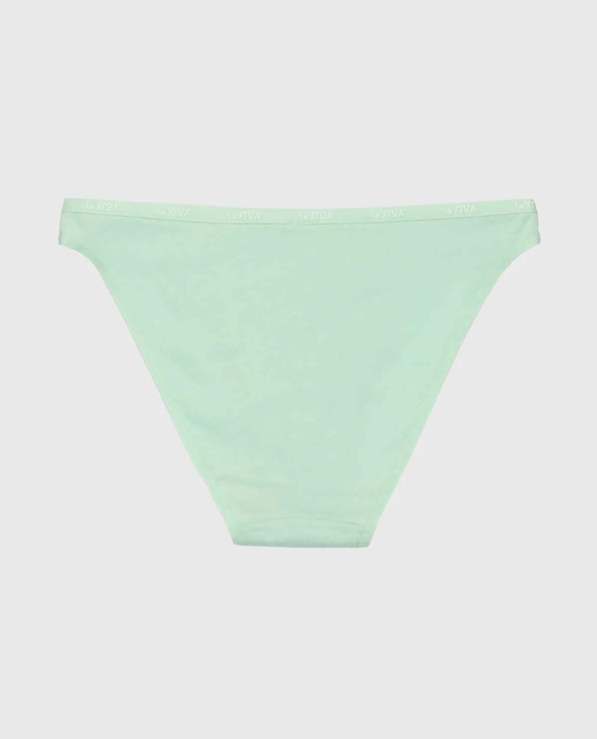 Bikini Panty with Logo Trim in Mist Green - Image 5