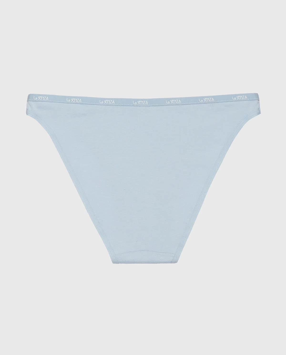 Bikini Panty with Logo Trim in Subdued Blue - Image 5