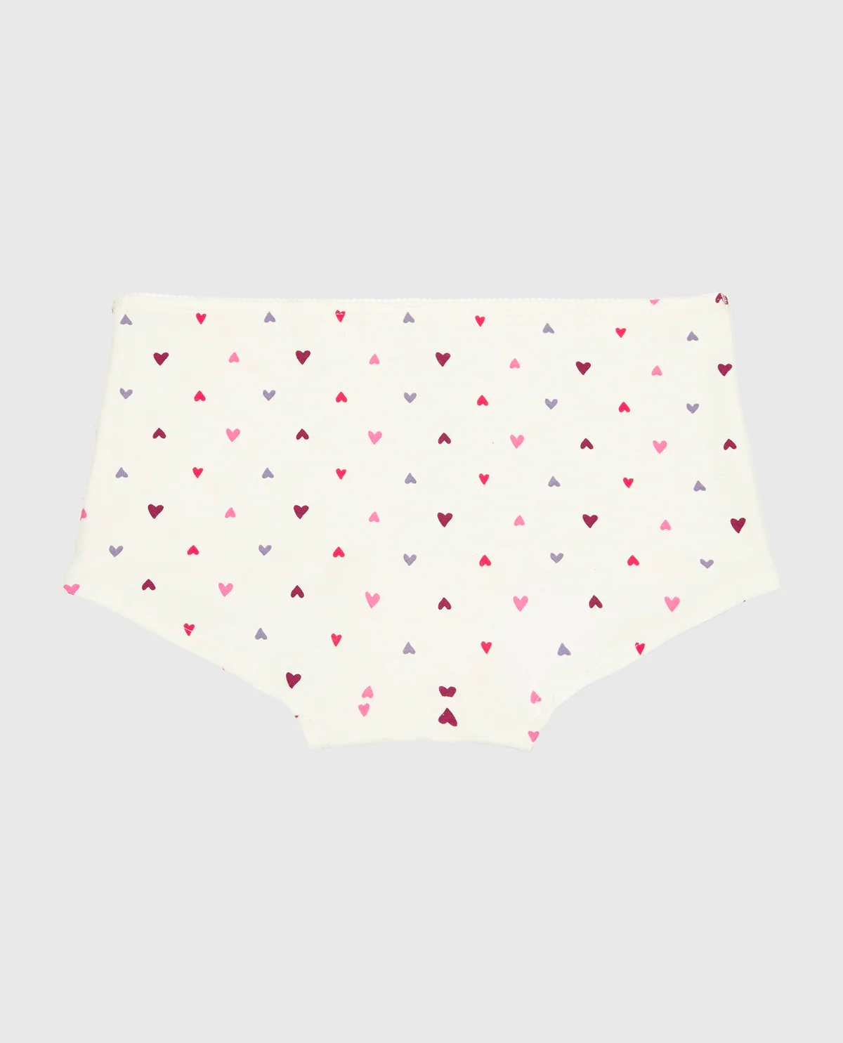 Boyshort Cotton Panty and Picot Trim in Tossed Heart - Image 5