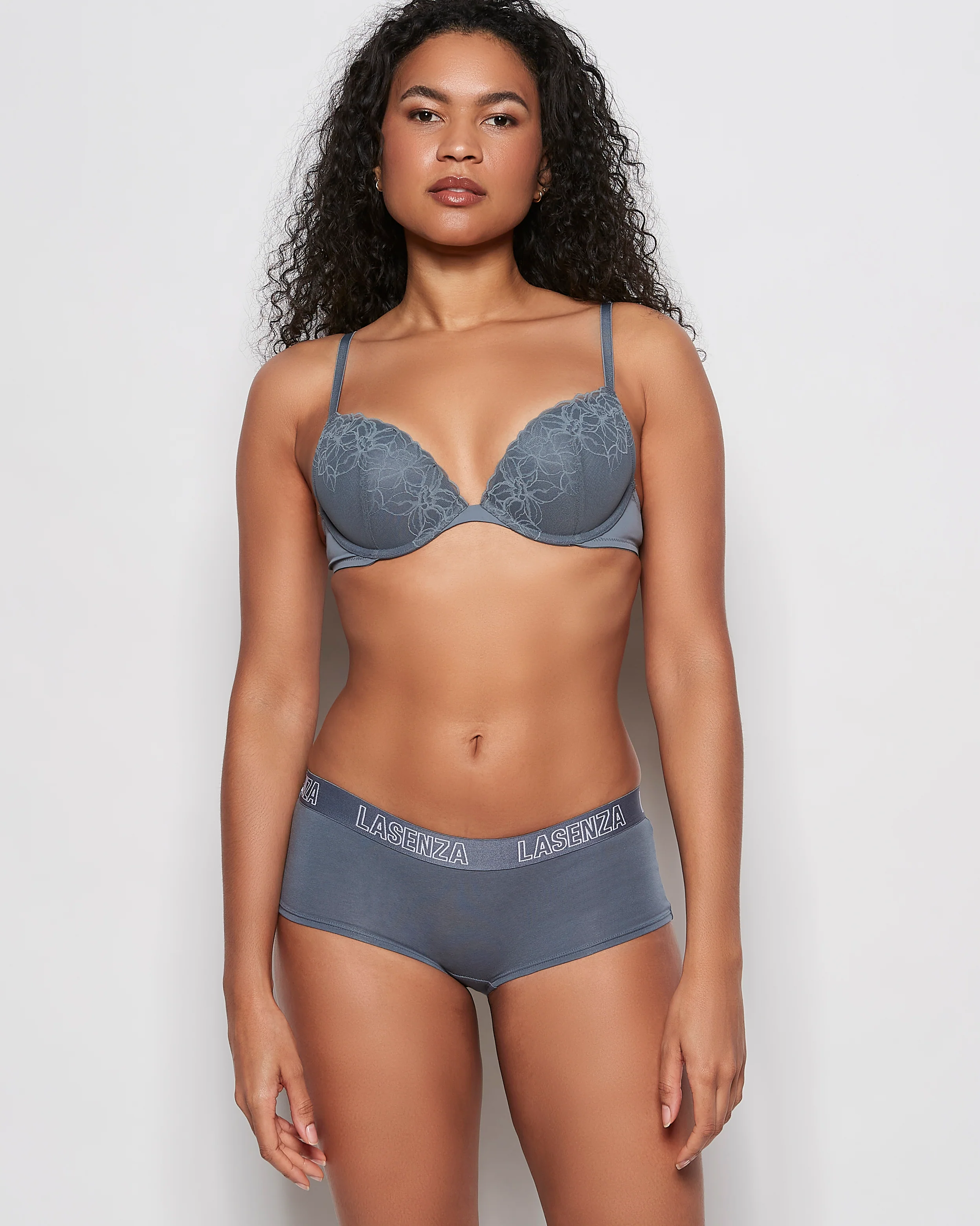Boyshort Logo Panty in Stormy Weather - Image 6