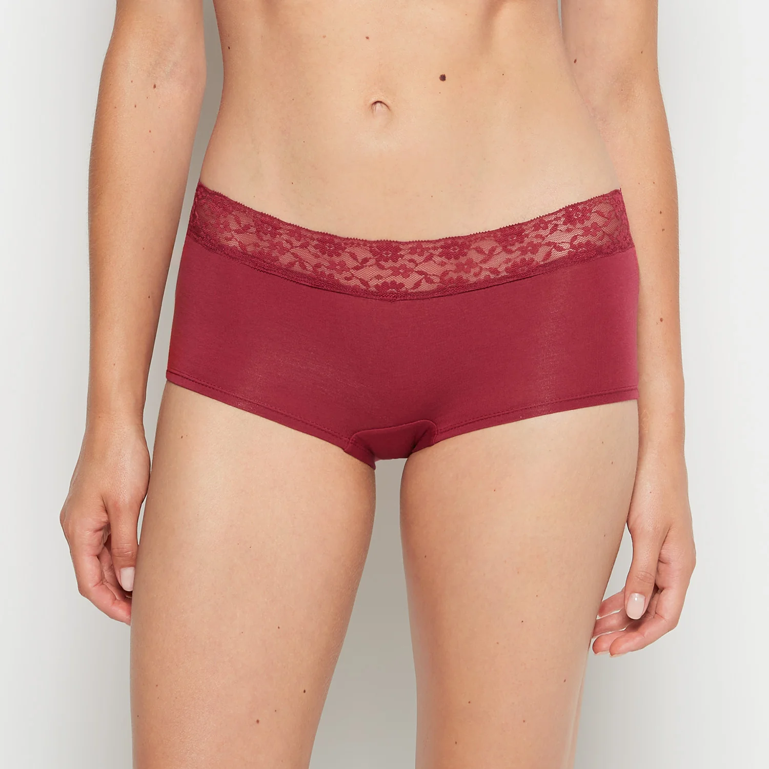Boyshort Panty in Beaujolais