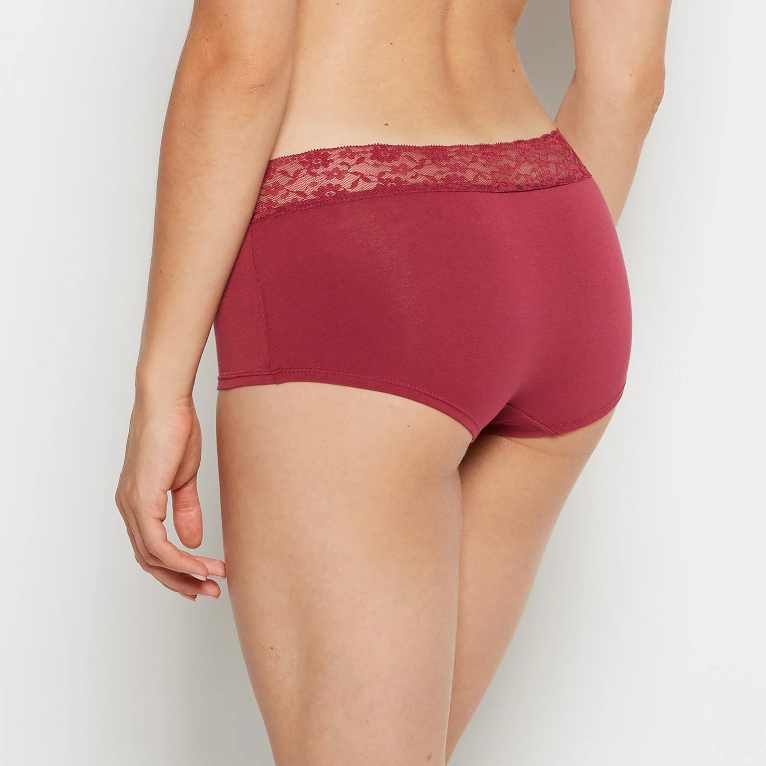 Boyshort Panty in Beaujolais - Image 3