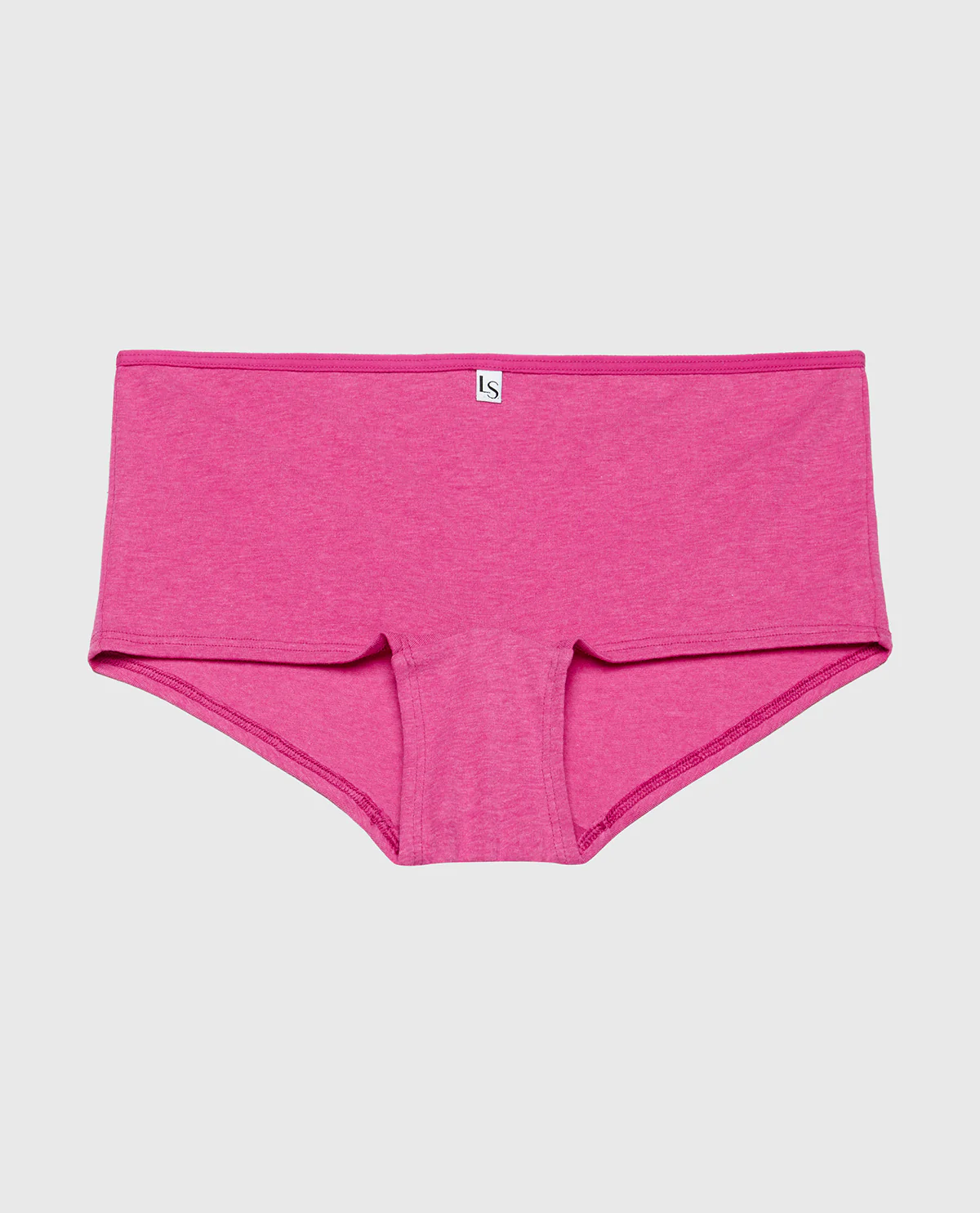 Boyshort Panty in Fuchsia Red Heather - Image 5