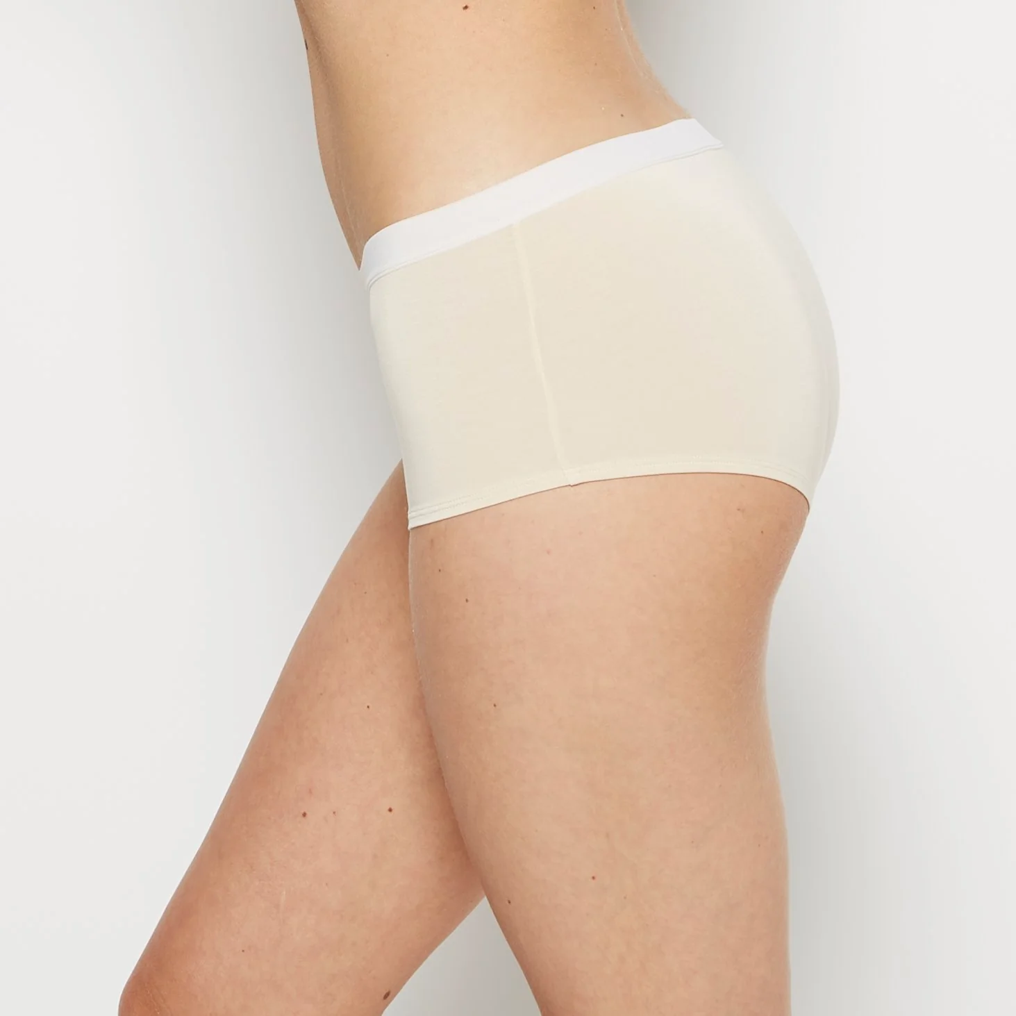 Boyshort Panty in Pearled Ivory - Image 2