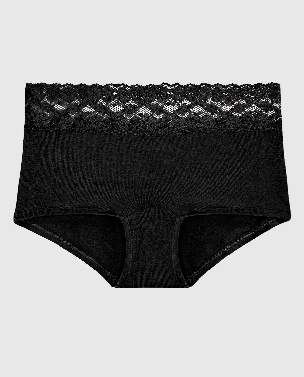Boyshort Panty in Tuxedo Black - Image 4