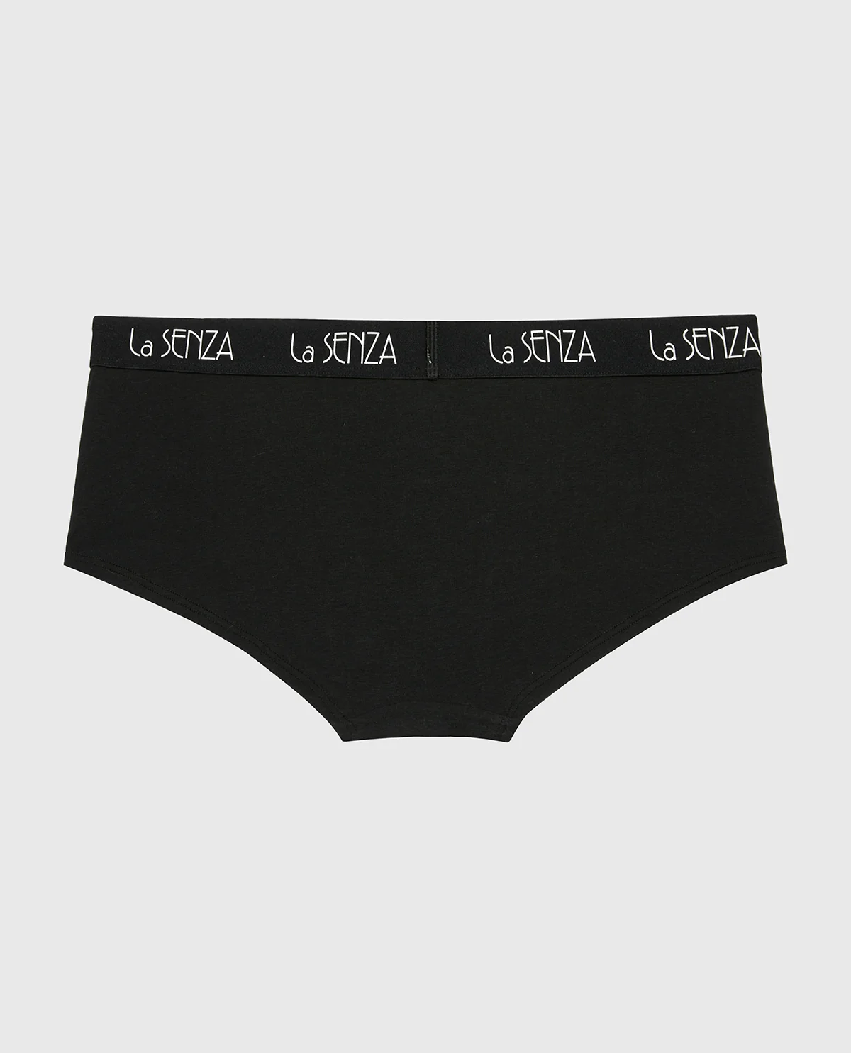 Boyshort Panty with Art Deco Logo in Tuxedo Black - Image 5