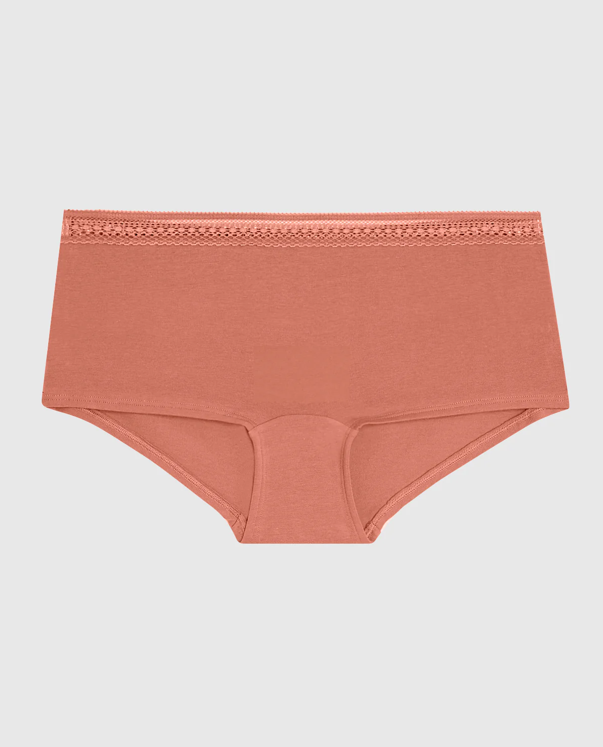 Boyshort Panty with Elemental Lace in Rosy Blush - Image 4
