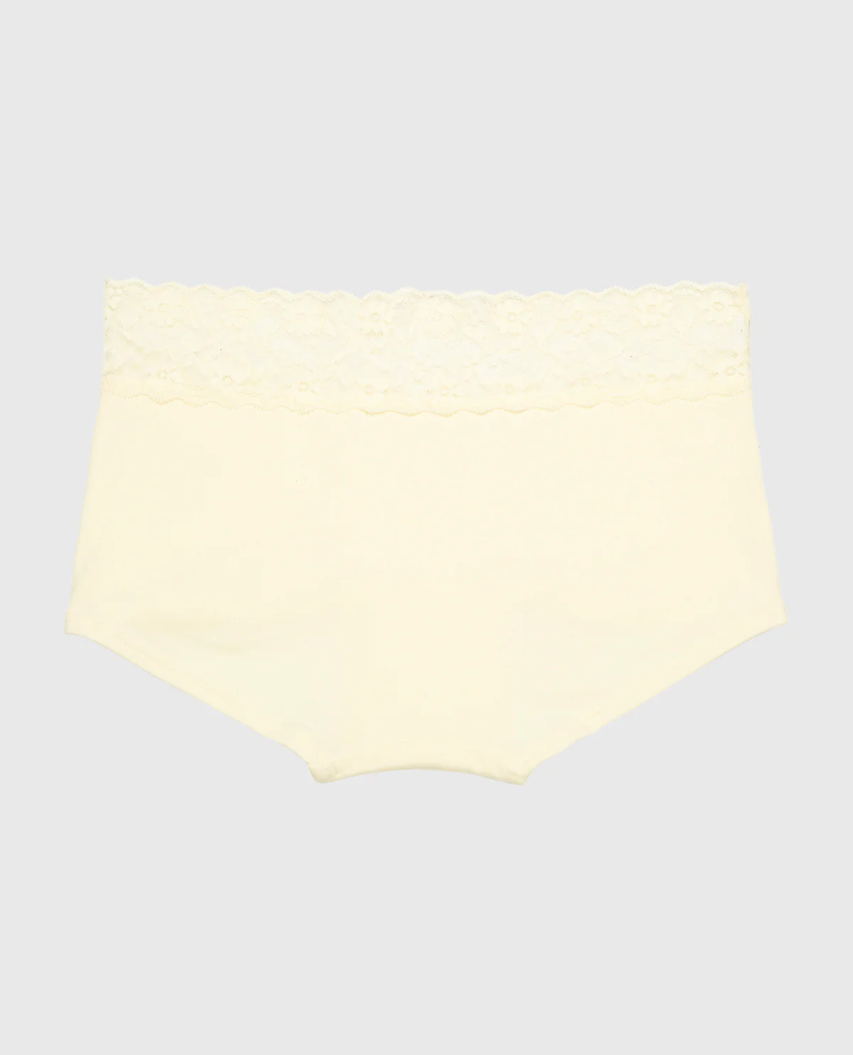 Boyshort Panty With Lace Trim in Lemon Icing - Image 5