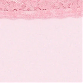 Boyshort Panty with Lace Trim in Pink - Image 5