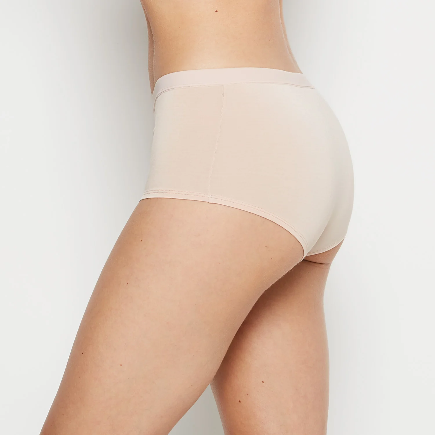 Boyshort Panty With Vanishing Trim in Cameo Rose - Image 2