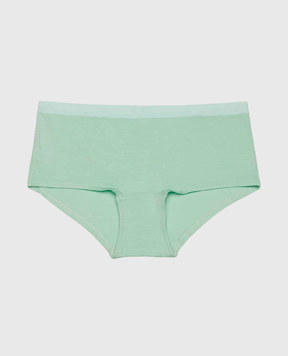 Boyshort Panty with Vanishing Trim in Mist Green - Image 4