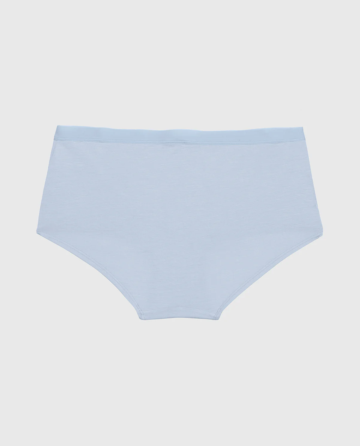Boyshort Panty with Vanishing Trim in Subdued Blue - Image 5