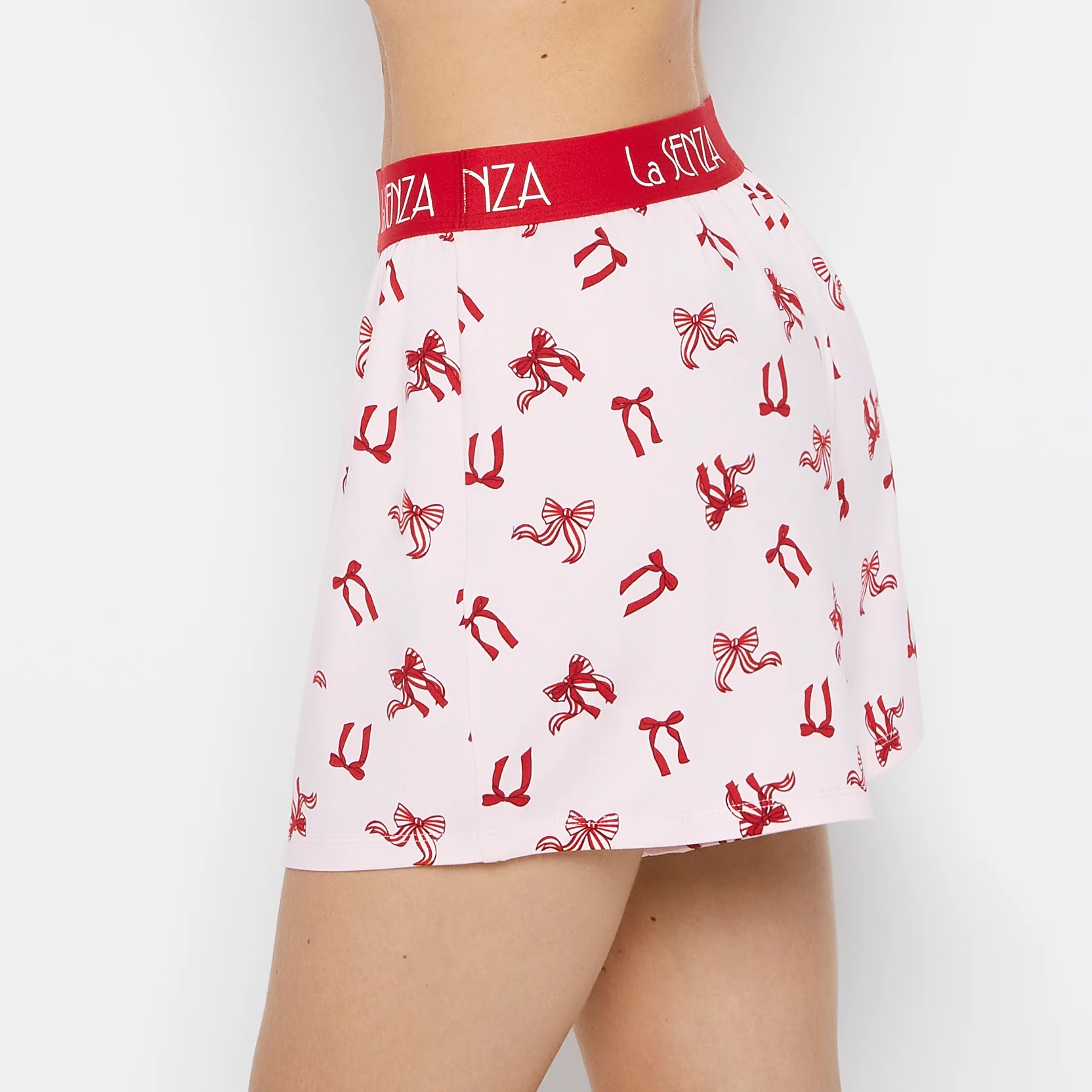 Brush Jersey Shorts with art deco logo in Big Sweet Bows - Image 2
