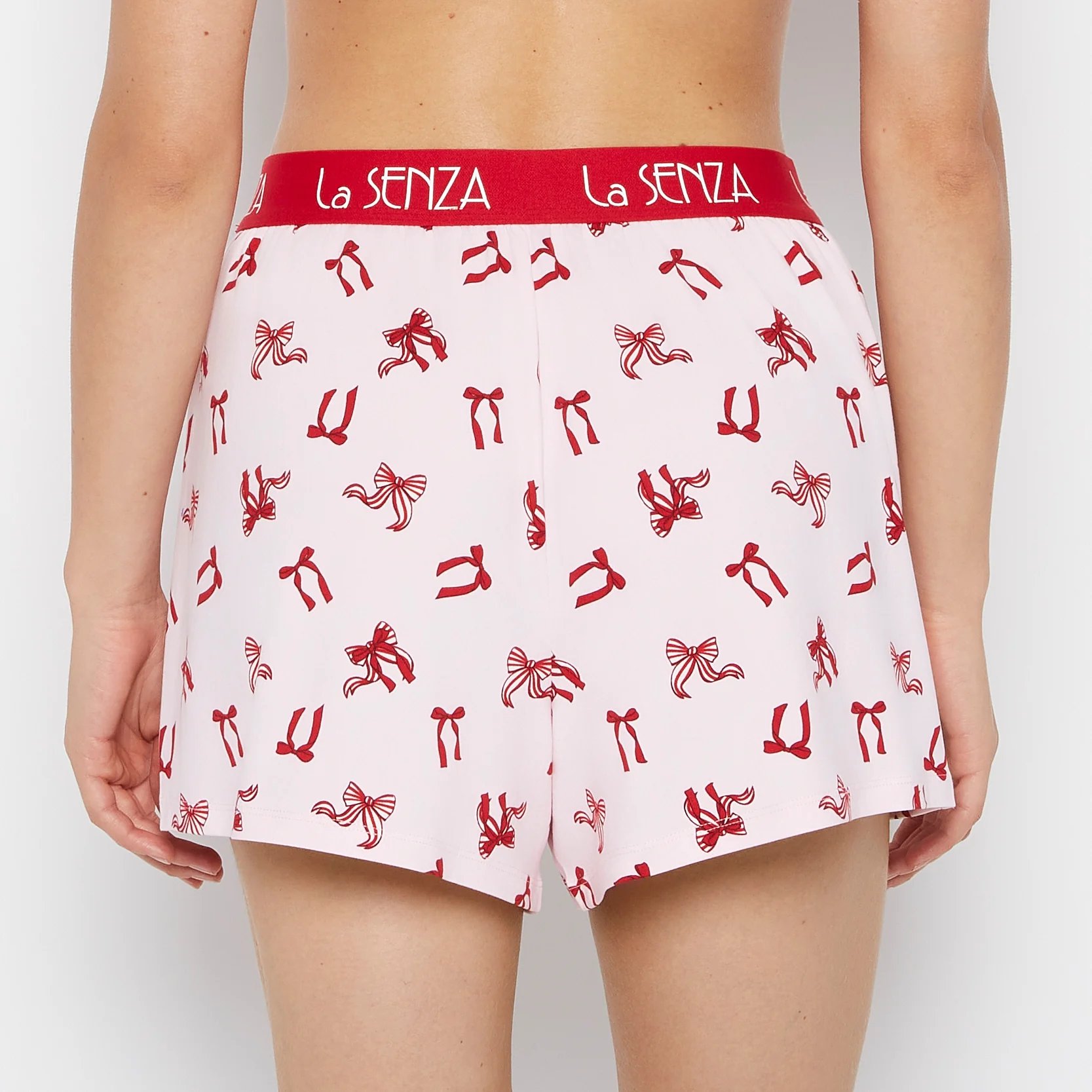 Brush Jersey Shorts with art deco logo in Big Sweet Bows - Image 3