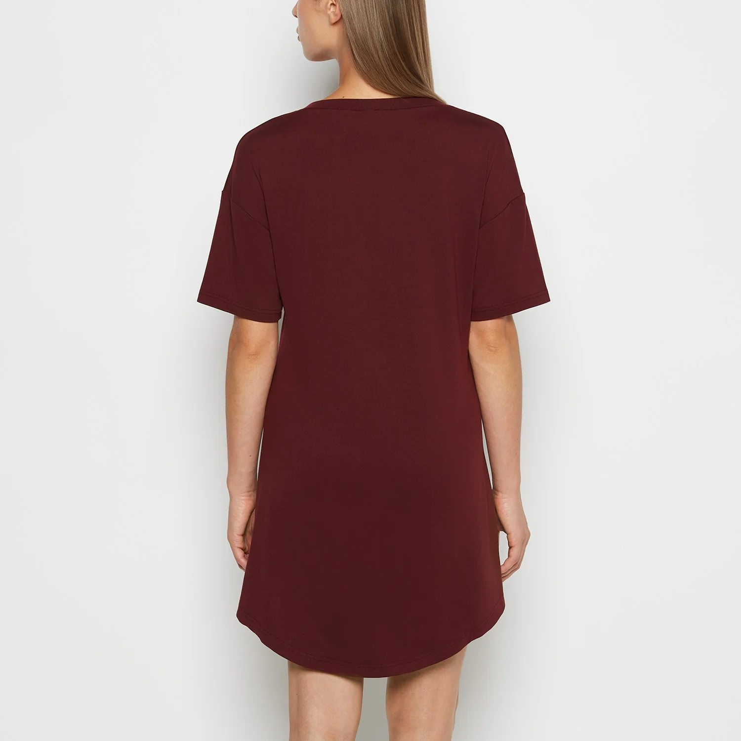 Brushed Jersey Sleep Shirt in Russian Ruby - Image 3