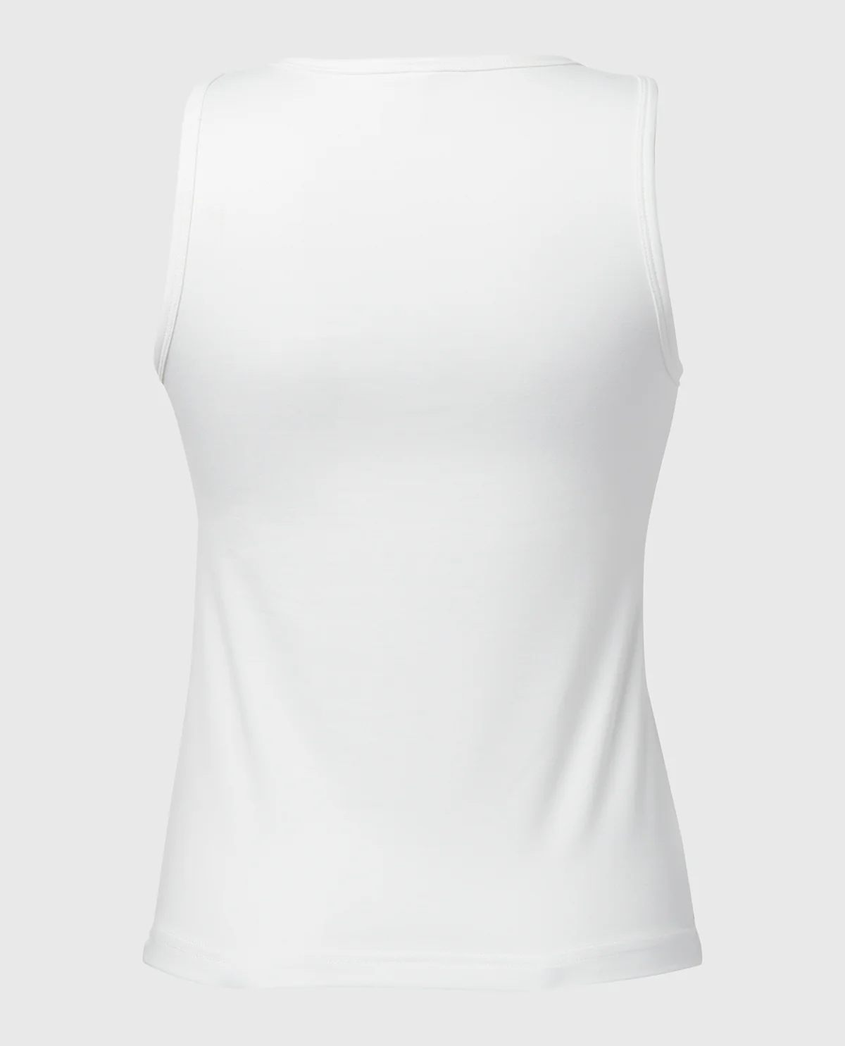 Casual Sleep Jersey High Neck Tank in Ivory - Image 5