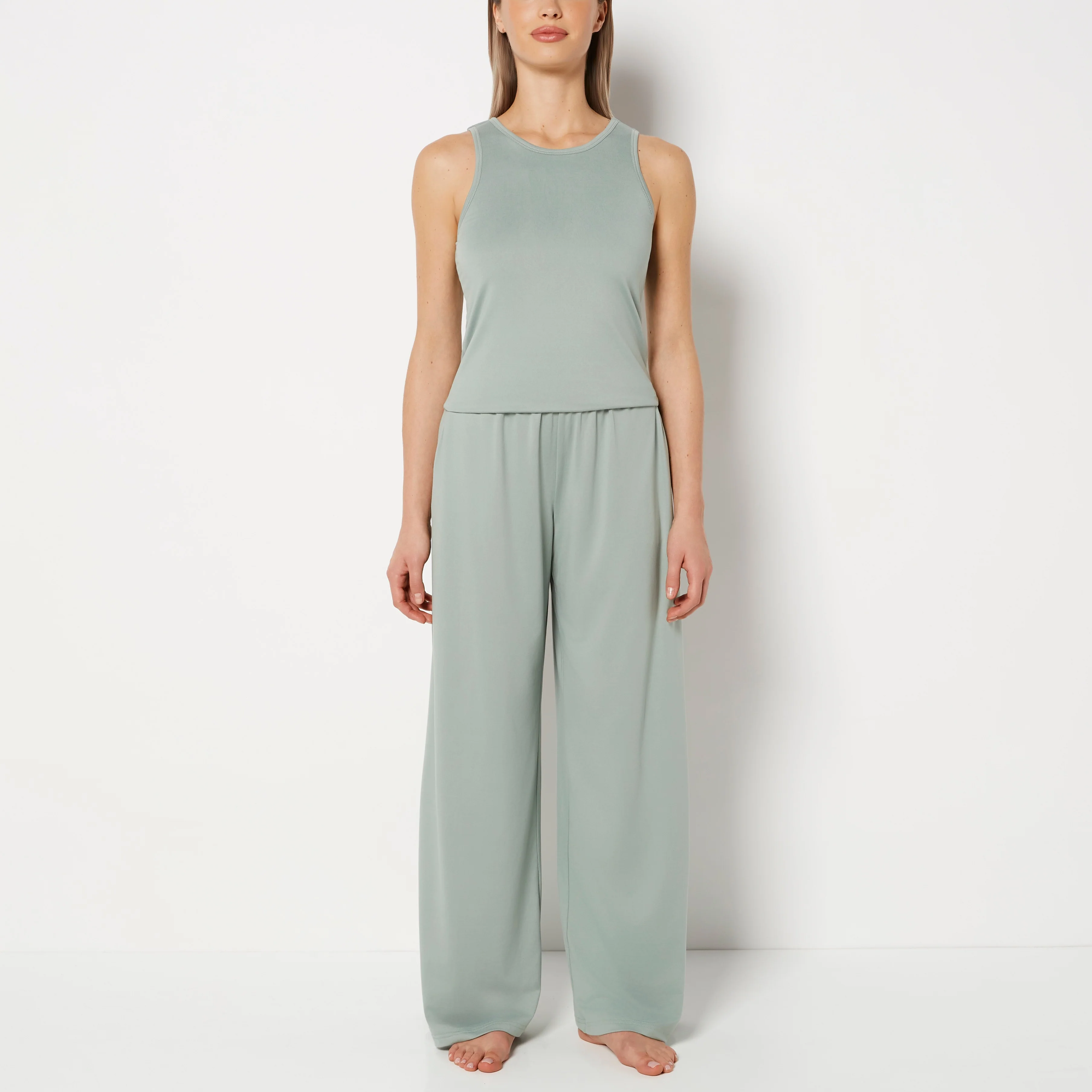 Casual Sleep Jersey Pants in Iceberg Green - Image 5