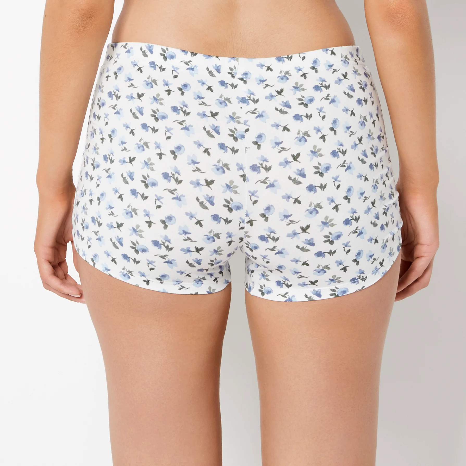 Casual Sleep Jersey Side Scrunch Short in Breezy Mid Floral - Image 3