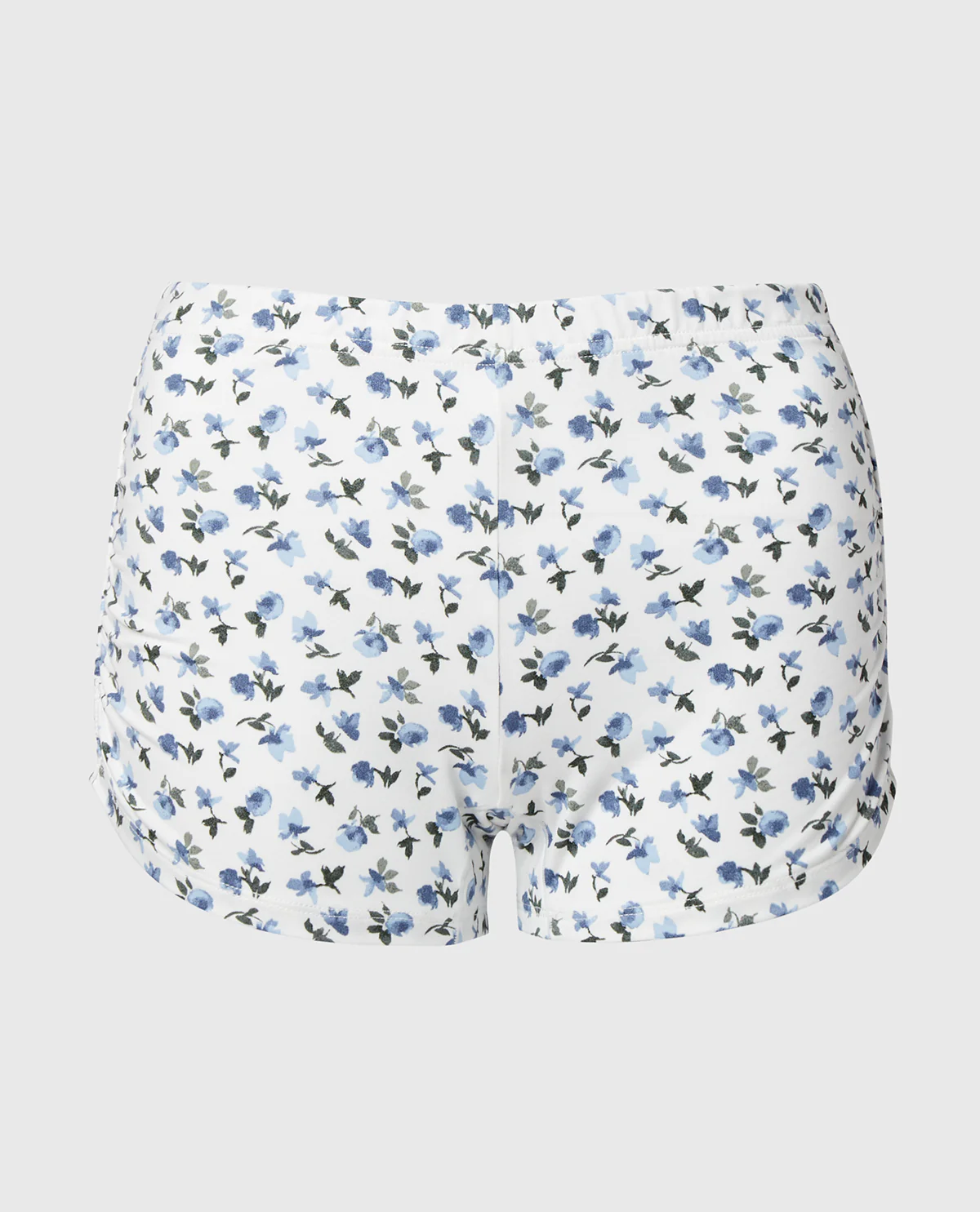 Casual Sleep Jersey Side Scrunch Short in Breezy Mid Floral - Image 4