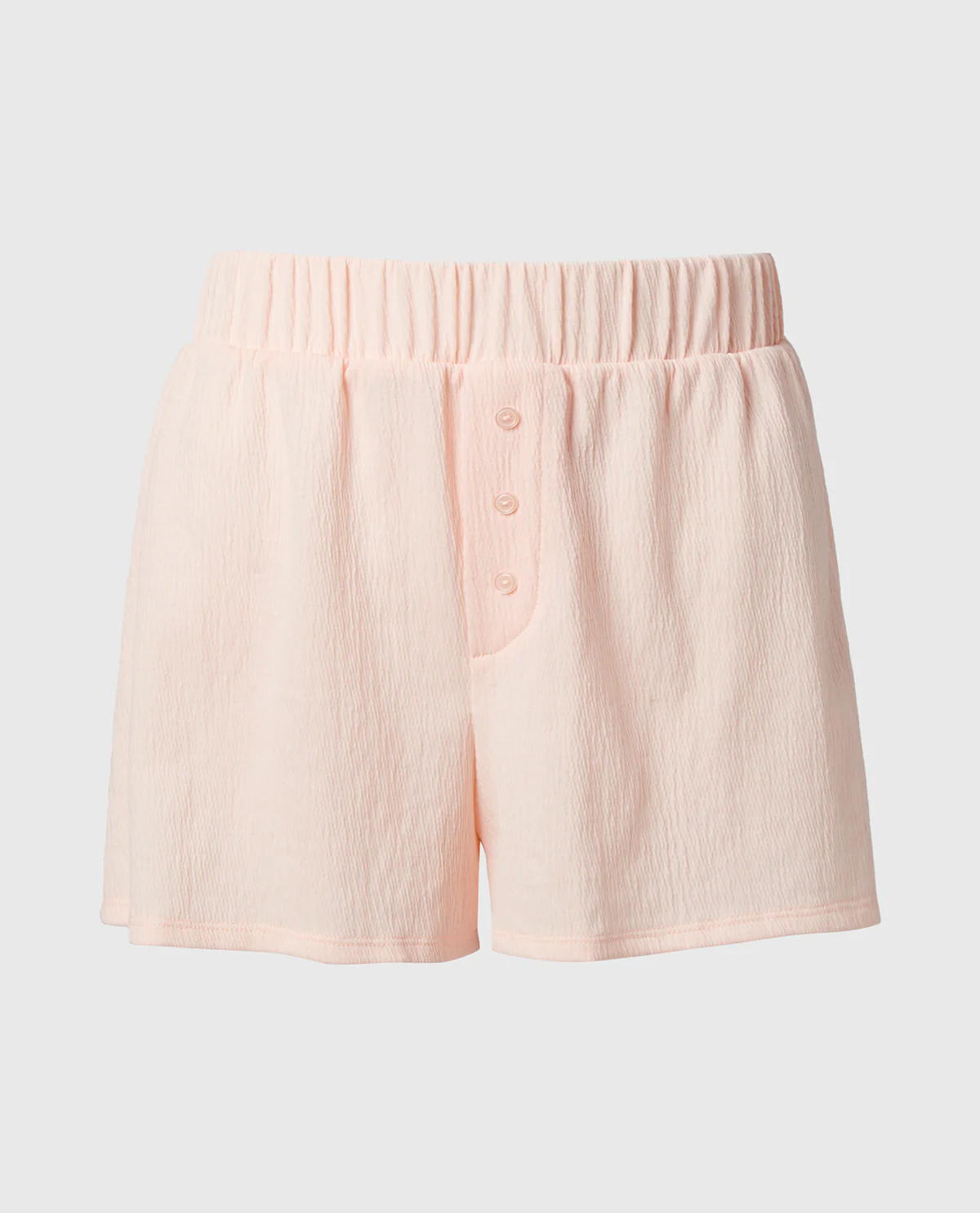 Casual Sleep Textured Knit Boxer Short in Pearl Blush - Image 4