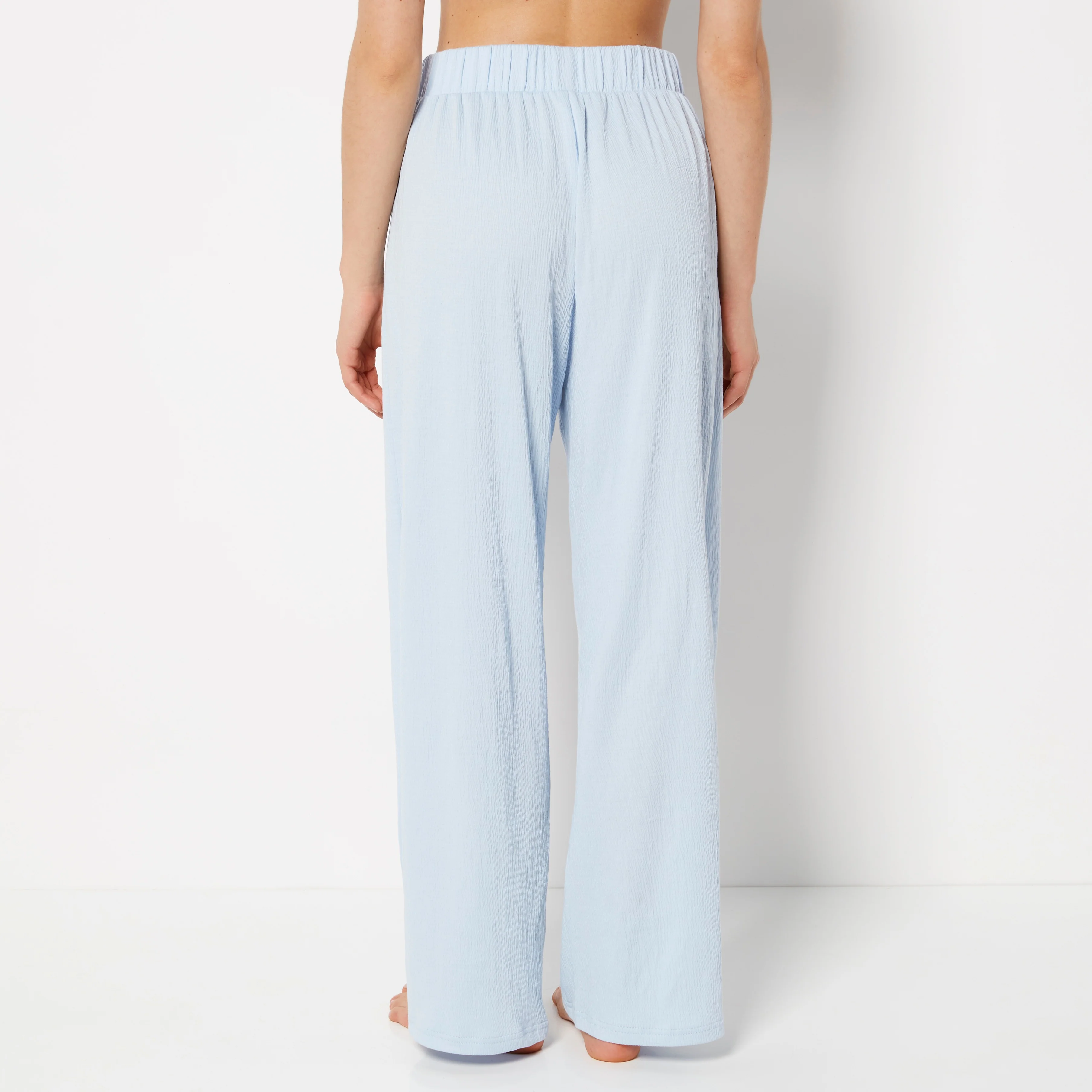 Casual Sleep Textured Knit Pant In Skyway - Image 3