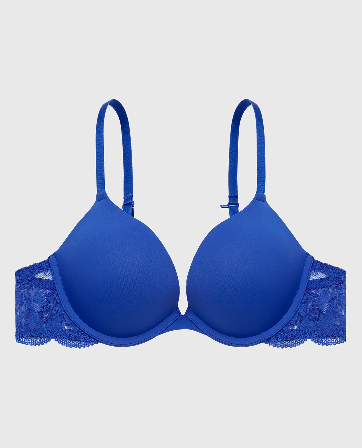 Charmed Micro Cup Bra with Lace Wing in Dazzling Blue - Image 5