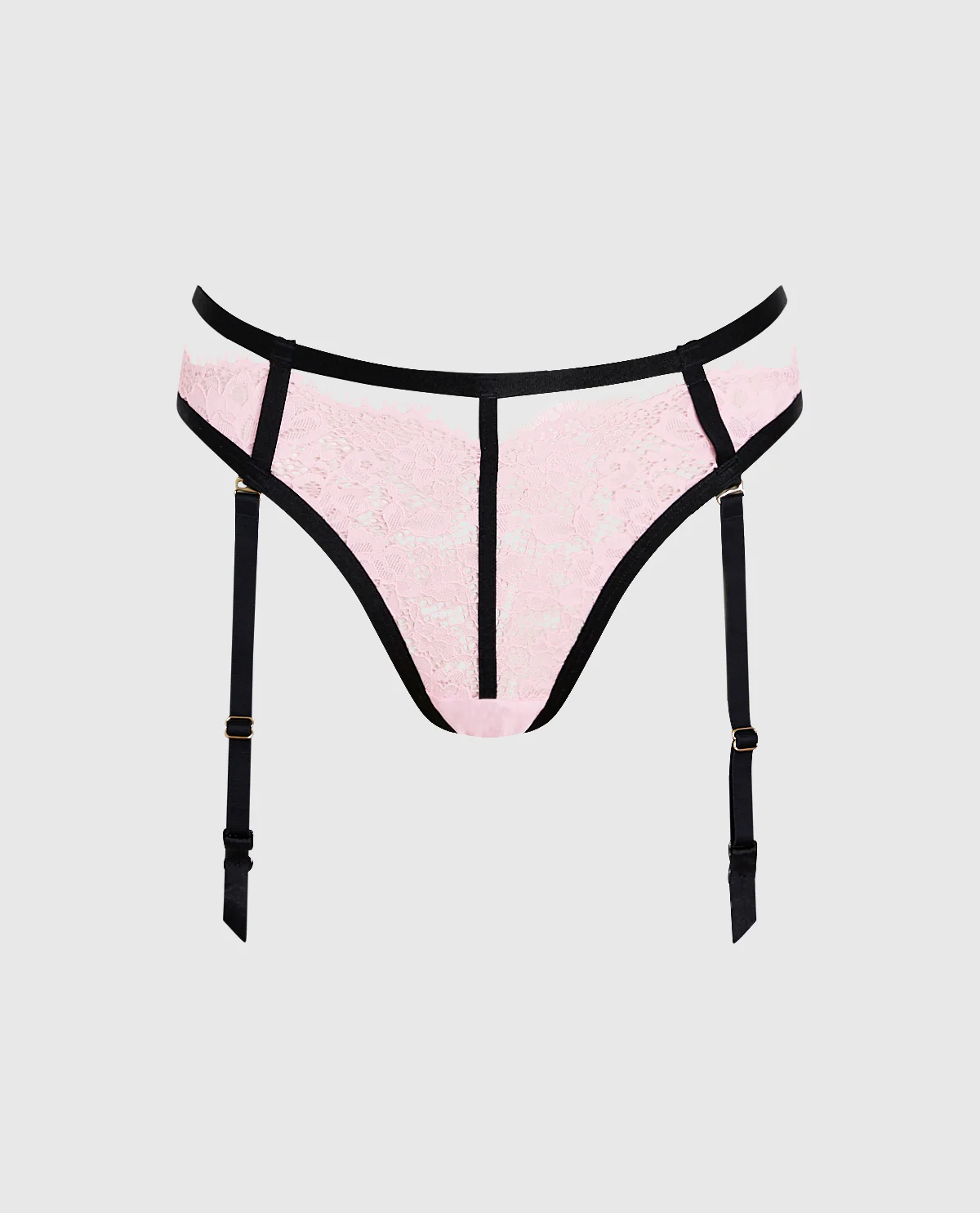 Cheeky Panty with Garter in Pink-A-Boo - Image 4