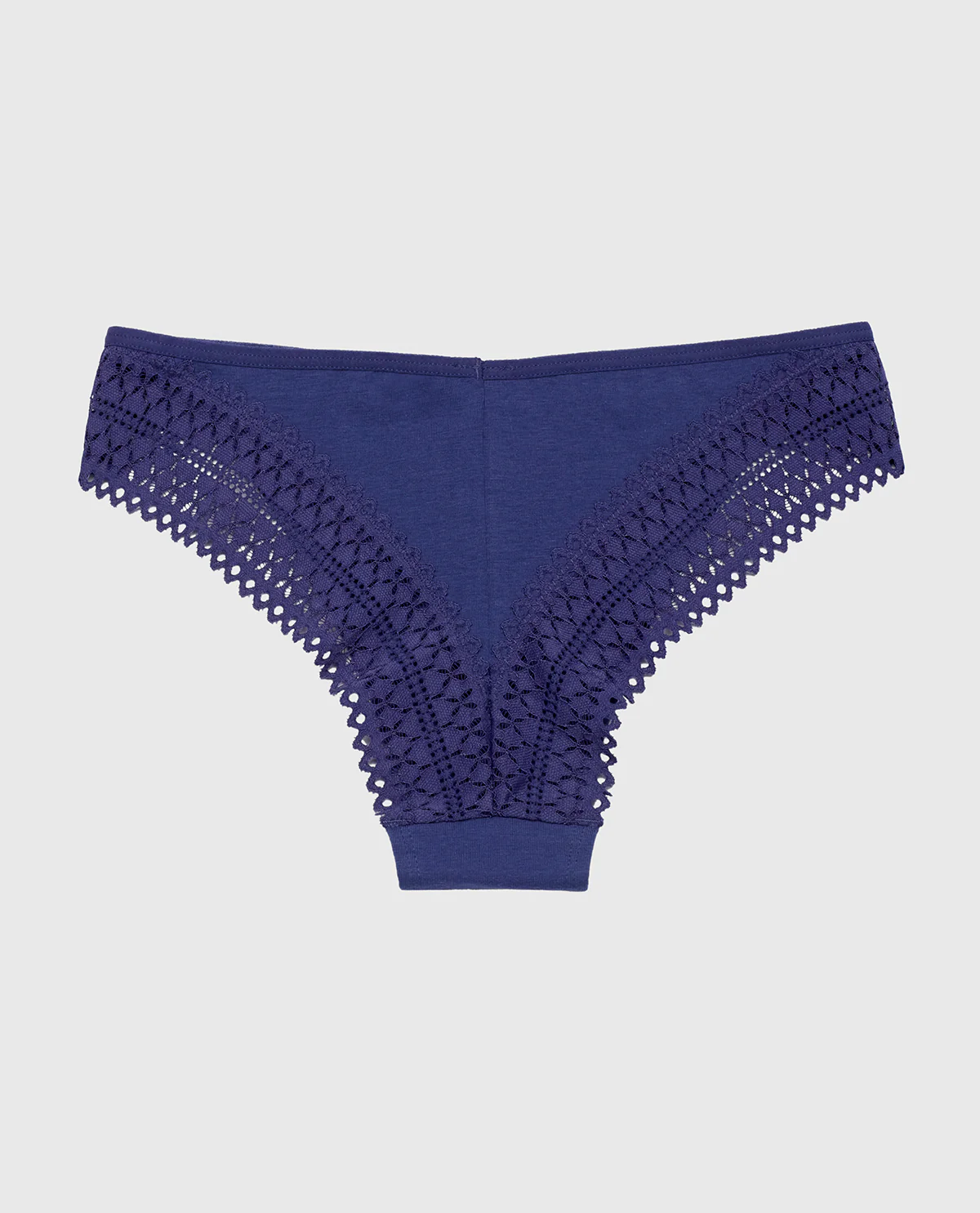 Cheeky Panty with Lace Trim in Dusk Blue - Image 5