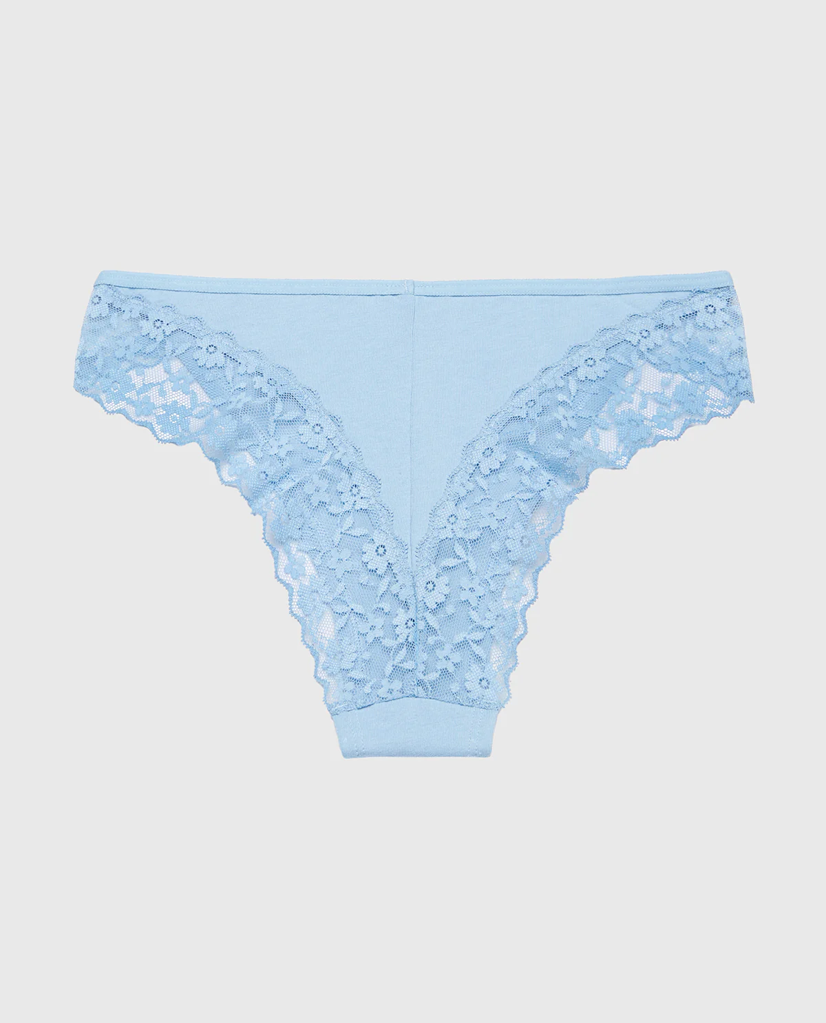 Cheeky Panty With Lace Trim in Glacier Lake - Image 4
