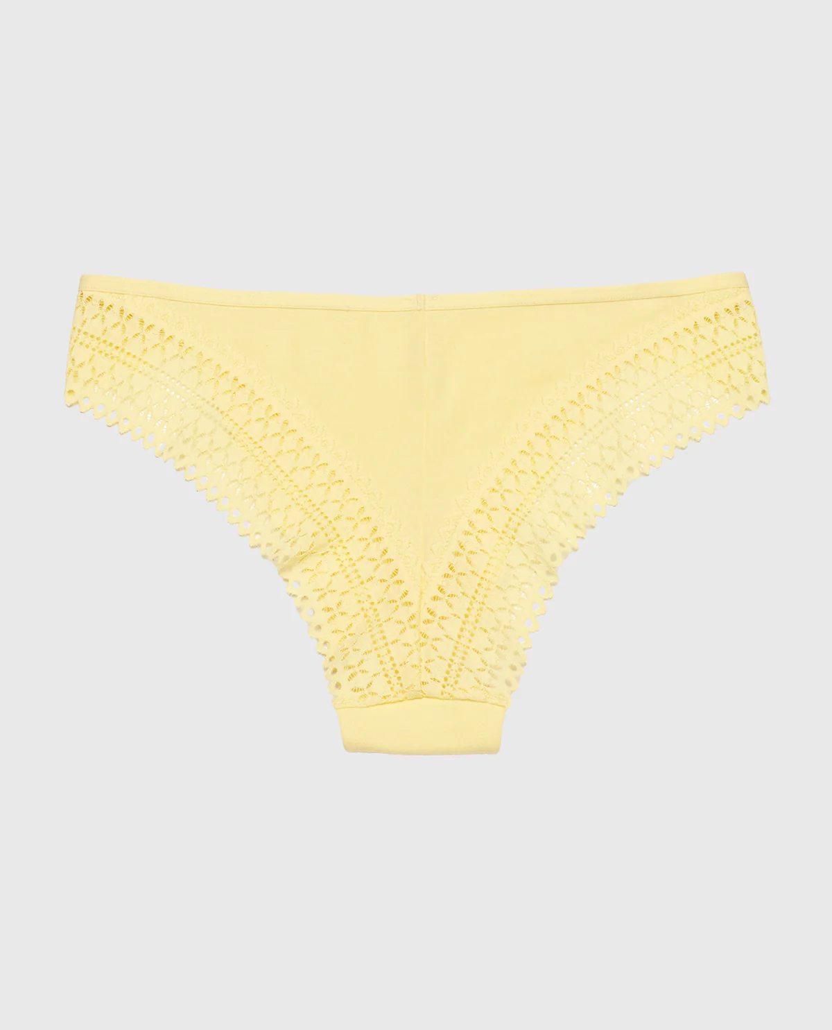 Cheeky Panty with Lace Trim in Mellow Yellow - Image 5