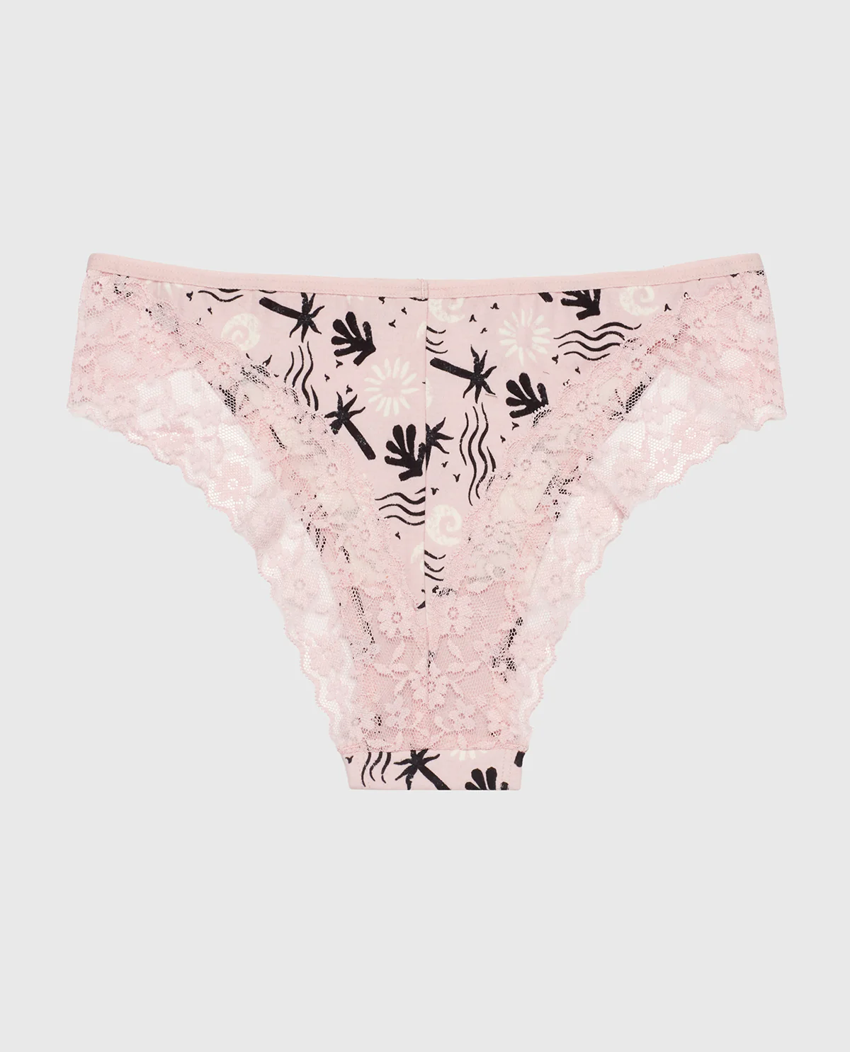 Cheeky Panty with Lace Trim in Sand and Surf - Image 5
