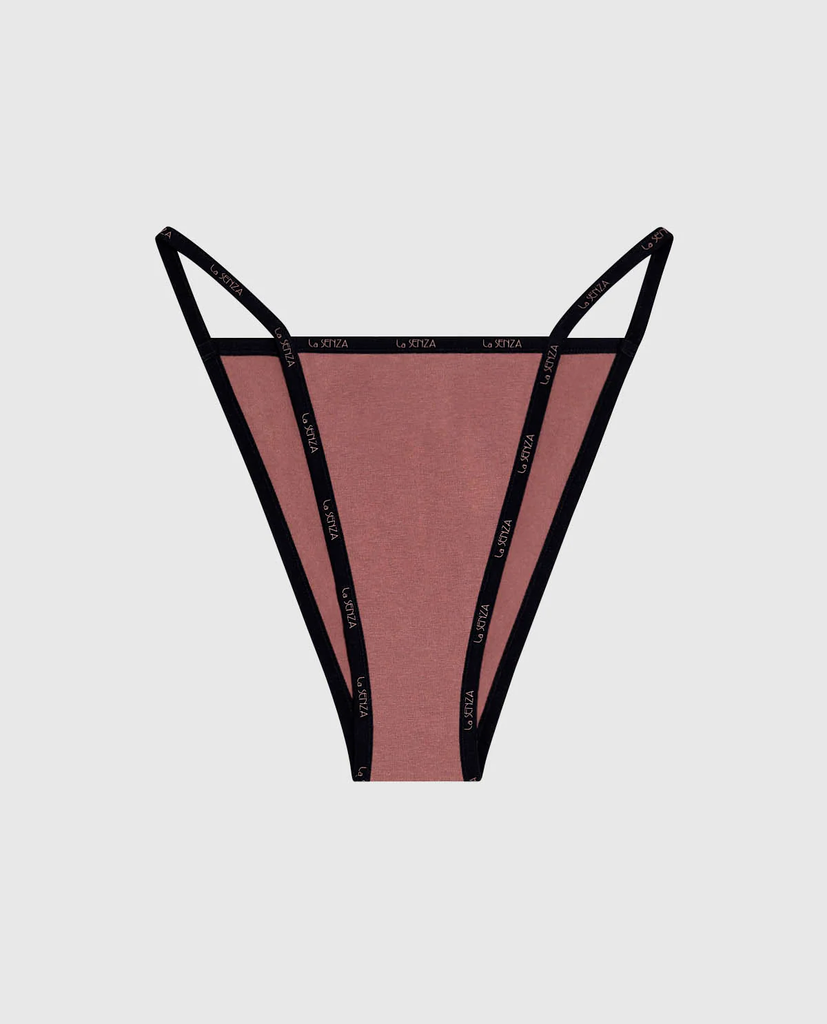 Cheeky Panty with Logo Trim in Dusty Cedar - Image 4
