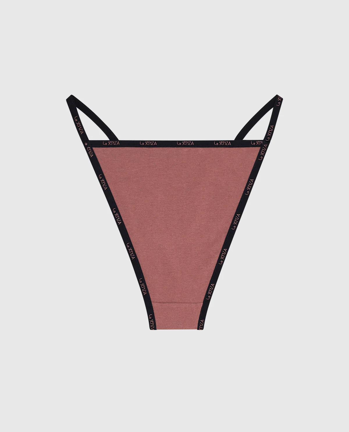 Cheeky Panty with Logo Trim in Dusty Cedar - Image 5