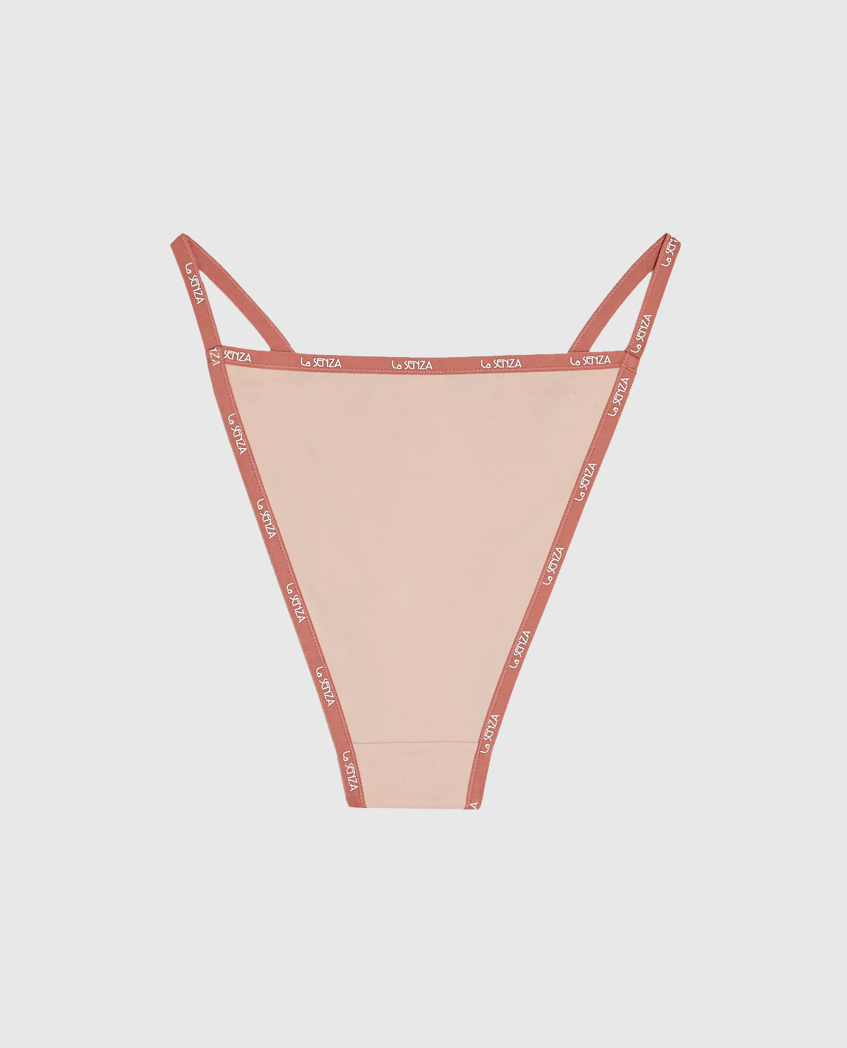 Cheeky Panty with Logo Trim in Peaceful Peach - Image 5