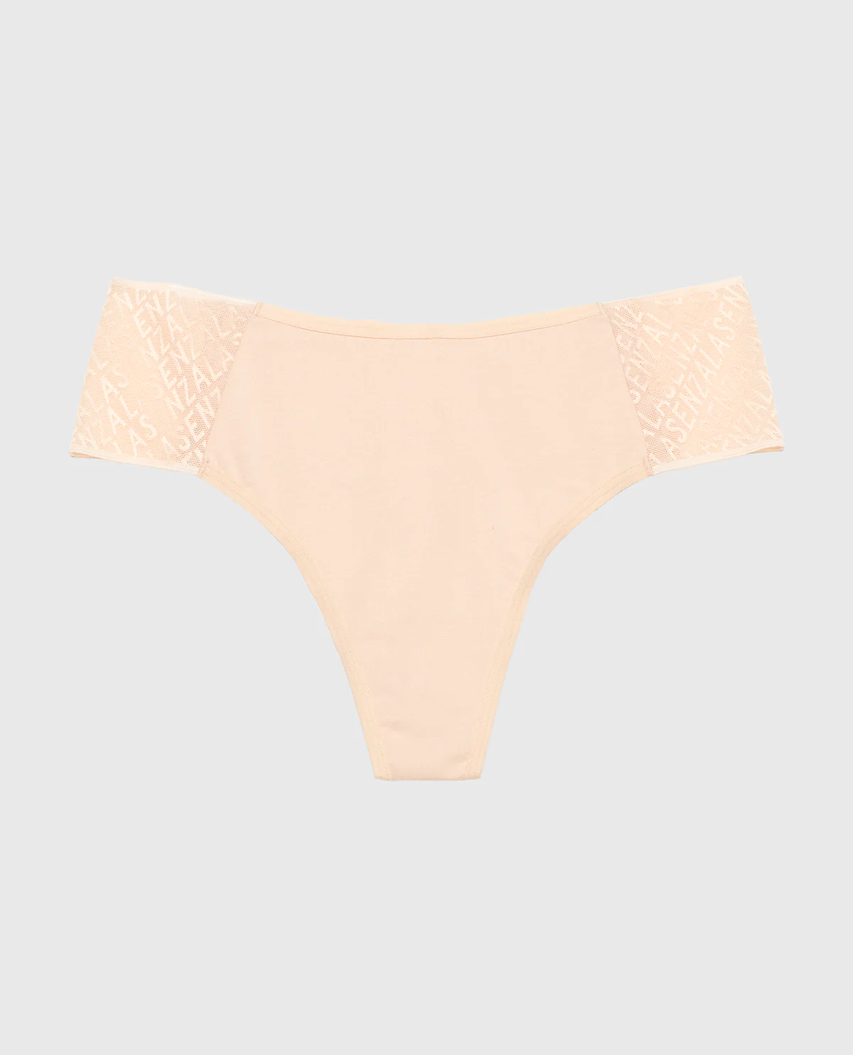 Cheeky Thong Panty with Logo in Cameo Rose - Image 4