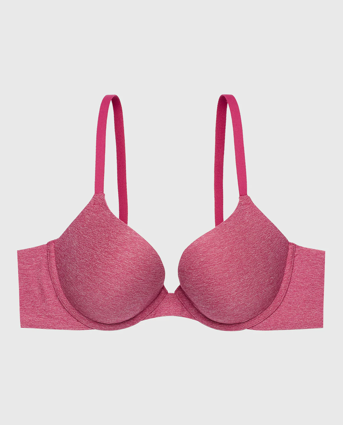 Comfort Lightly Lined Demi Bra in Electric Rouge - Image 4