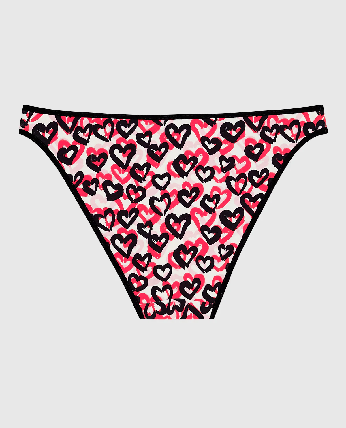 Cotton Bikini Panty in Graffiti Hearts - Image 5