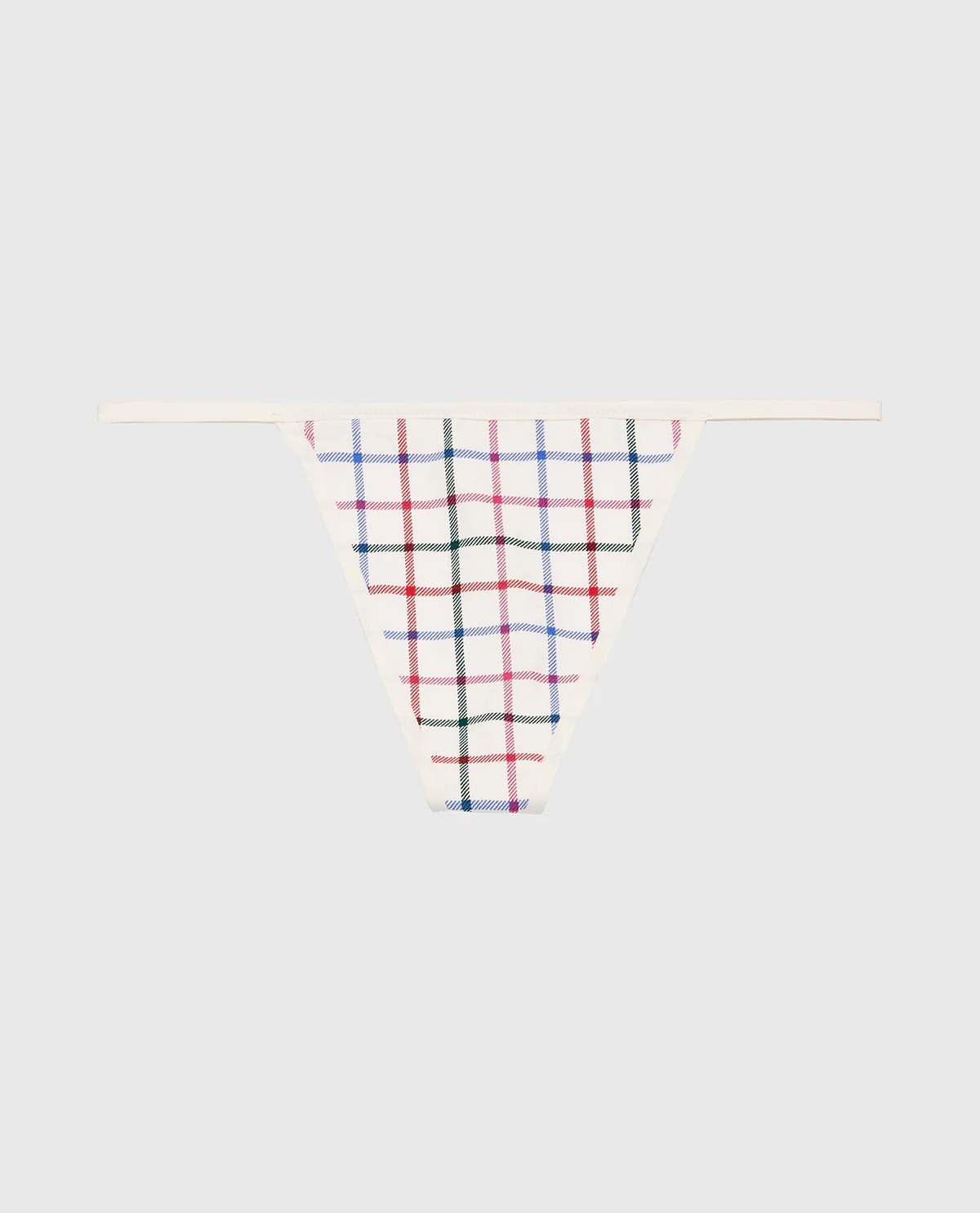 Cotton G-String Panty in Jingle Plaid - Image 4