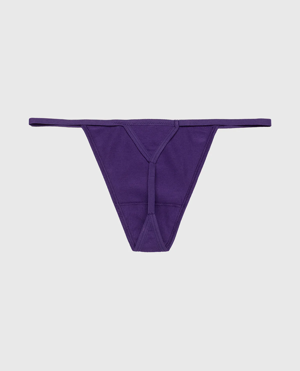 Cotton G-String Panty in Petunia Purple - Image 5