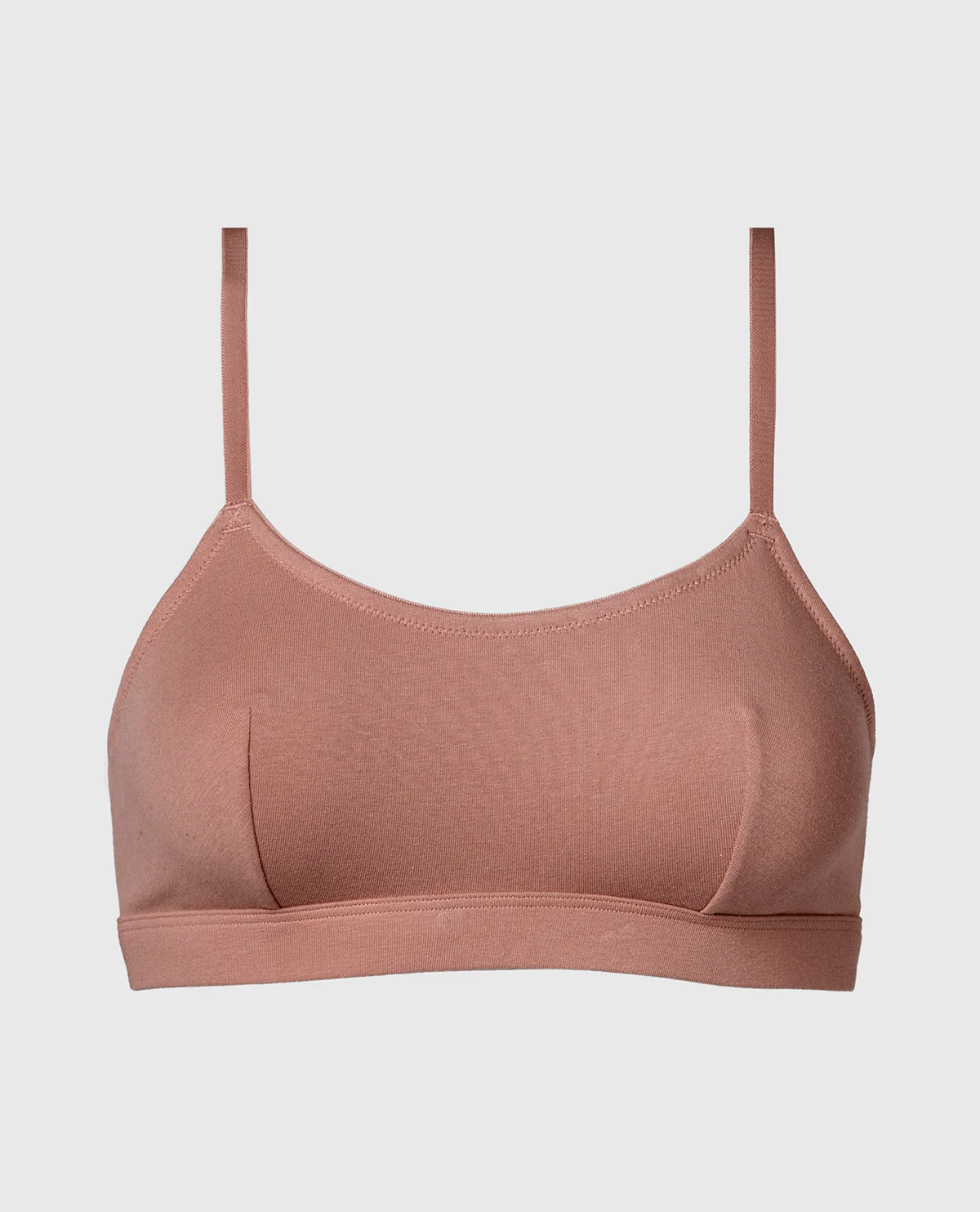 Cotton Scoop Bralette in Deer - Image 4