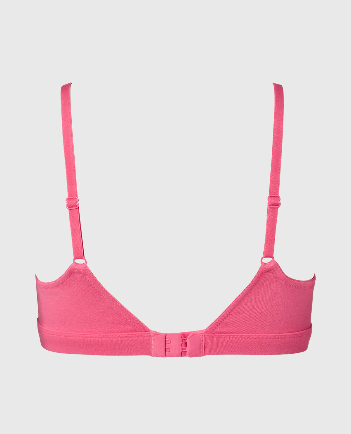 Cotton Scoop Bralette in Hot Pink - Image 5