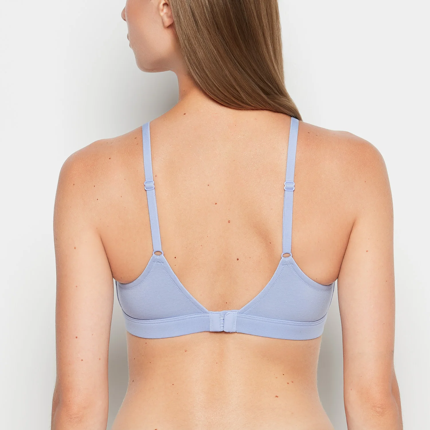 Cotton Scoop Bralette in Periwinkle Dream - Image 3